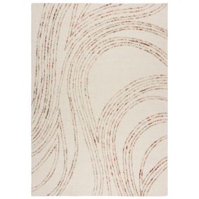 Kusový koberec Memphis Abstract Swirl Natural/Orange - 200x290 cm