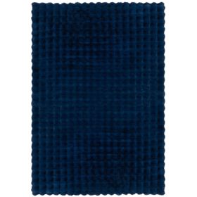 Kusový koberec Waffle Faux Fur Navy - 180x290 cm