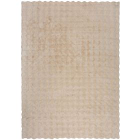 Kusový koberec Waffle Faux Fur Ivory - 120x170 cm