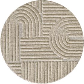 Kusový koberec Art 1121 Beige kruh - 200x200 cm