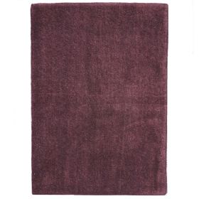 Ručně všívaný kusový koberec Asra wool tm. fialová - 120x170 cm