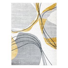 Kusový koberec Fusion 5868 white/yellow - 180x270 cm