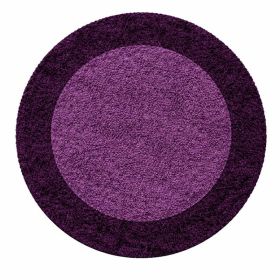 Kusový koberec Life Shaggy 1503 lila kruh - 160x160 (průměr) kruh cm