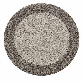 Kusový koberec Life Shaggy 1503 taupe kruh - 120x120 (průměr) kruh cm