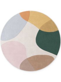 Kusový koberec Ted Baker Hackney 106357 Vícebarevná kruh - 160x160 cm