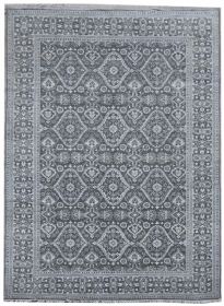 Ručně vázaný kusový koberec Diamond DC-HALI B Grey/silver - 120x170 cm