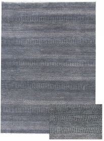 Ručně vázaný kusový koberec Diamond DC-MCN Dark blue/silver - 140x200 cm