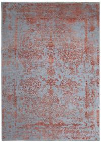 Ručně vázaný kusový koberec Diamond DC-JK ROUND Silver/orange - 120x170 cm
