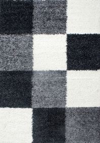 Kusový koberec Life Shaggy 1501 black - 60x110 cm