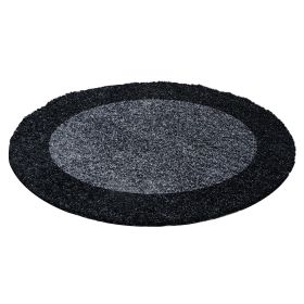 Kusový koberec Life Shaggy 1503 anthracit kruh - 200x200 (průměr) kruh cm