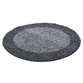 Kusový koberec Life Shaggy 1503 grey kruh - 120x120 (průměr) kruh cm