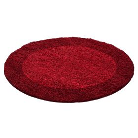 Kusový koberec Life Shaggy 1503 red kruh - 200x200 (průměr) kruh cm