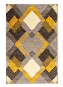 Kusový koberec Hand Carved Nimbus Grey/Ochre - 160x230 cm