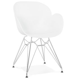 Jídelní židle CHIPIE bílá/chrom