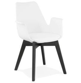 Jídelní židle ALCAPONE bílá/černá