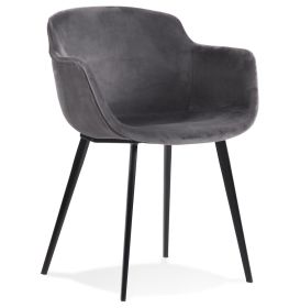 Jídelní židle LOREL šedá/černá