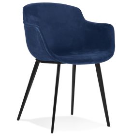 Jídelní židle LOREL modrá/černá
