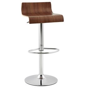 Barová židle VALNOT ořech/chrom