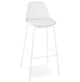 Barová židle ESCAL bílá