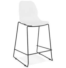 Barová židle ZIGGY MINI bílá/černá