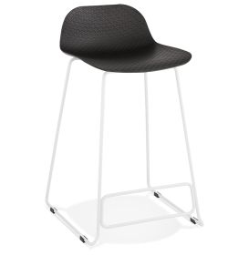Barová židle SLADE MINI černá/bílá