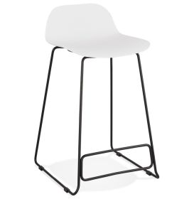 Barová židle SLADE MINI bílá/černá