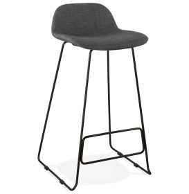 Barová židle VANCOUVER šedá/černá
