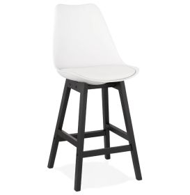 Barová židle APRIL MINI bílá/černá