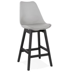 Barová židle APRIL MINI šedá/černá