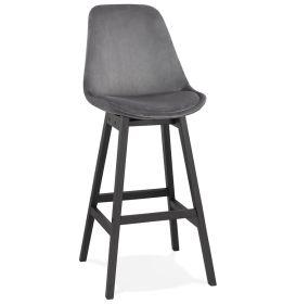Barová židle BASIL šedá/černá