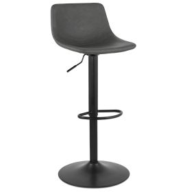 Barová židle OTENBA tmavě šedá/černá
