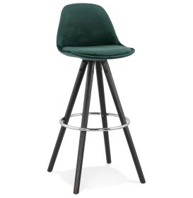 Barová židle FRANKY zelená/černá