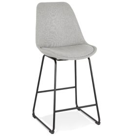 Barová židle BROZA MINI šedá/černá