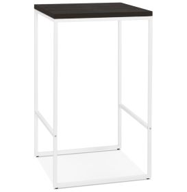 Barový stůl TIKAFE 60 CM černý/bílý