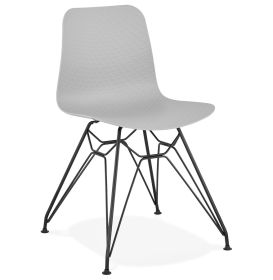 Jídelní židle FIFI šedá/černá