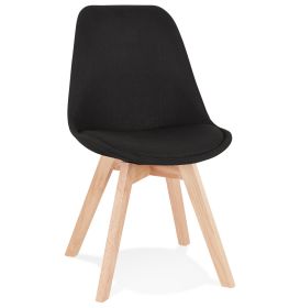 Jídelní židle COMFY černá/přírodní