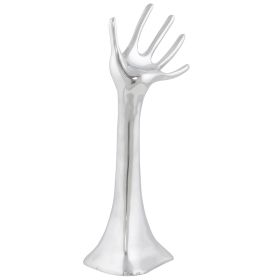 Soška HAND 37 CM chrom