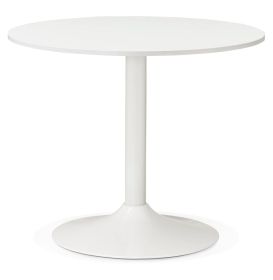 Kancelářský stůl kulatý REKON 90 CM bílý