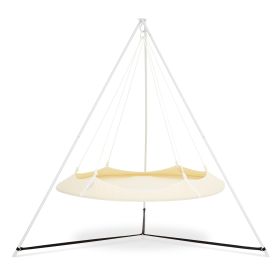 Houpačka Hangout Pod SET krémový (bílá lana a stojan)