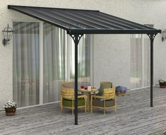 Pergola PIERCE 440 CM šedé stínění