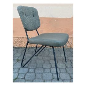 Jídelní židle TARA šedá/látka-ekokůže
