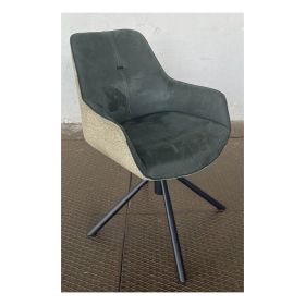 Jídelní židle LONY zelená otočná