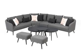 Melia LIKA-TEX(R) šedá - luxusní zahradní souprava