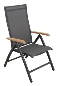 CONCEPT teak FSC - zahradní hliníkové polohovací křeslo