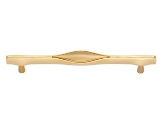 Nábytková úchytka Curl 160mm s potahem 24k zlata