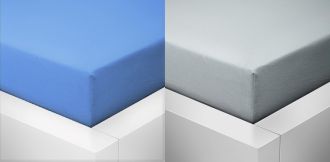 Prostěradlo Jersey Multipack do postýlky 60x120 cm světle šedá, modrá