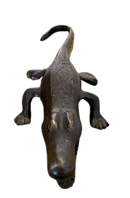 Mosazná soška Krokodýl