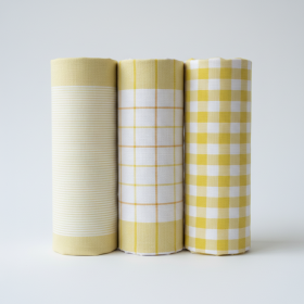 Sada kuchyňských utěrek multidesign 3ks, žlutá