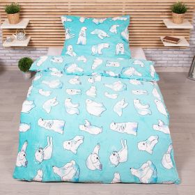 Povlečení Mikroplyš Lední medvědi 140x200, 70x90 cm