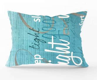 Povlak na polštář Krásný spánek - Modrý sen - nápis 70x90 cm